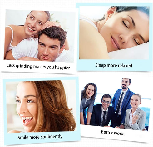 Mouth Guard for Clenching Teeth at Night, 4 PCS Custom Moldable Dental Night Guard