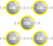 5 Pack 3V Tabbed CR2025 Batteries, Gameboy Cartridge Battery Solder Tabs Lithium Battery for Gameboy Color