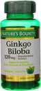 Nature's Bounty Ginkgo Biloba Capsule, 120 mg, 100 ea
