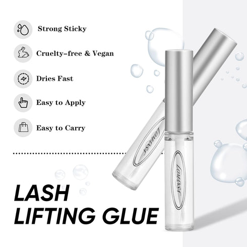 Lash Lift Glue 2PCS, Strong Adhesive Perming Rod for Eyelash Lift and Brows Curl