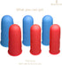 BEADNOVA Finger Cot Silicon Finger Gloves, Finger Protector for Electronic Repair, Pack of 6-3 Size, Blue & Red