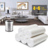 Small Trash Bags, 4 Gallon, Clear White, Waste Basket Bin Liners for Bathroom, Kitchen, Office, Home, 125 Count