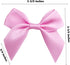 30 Pack Mini Satin Ribbon Bows with Glue Point, Fabric Ribbon Gift Bow for DIY Crafts Sewing Scrapbooking Wedding Birthday Party Decor Party Favors (Pink)