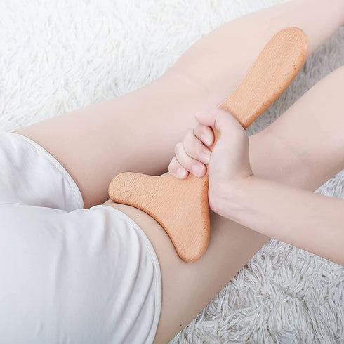 Release-11 6inches Komogir Wood Therapy Massage Tool Wooden Lymphatic Drainage Massager Body Sculpting Tools