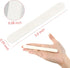 Professional Nail Files Double Sided Emery Board 80/100 Grit for Acrylic Nail Extension, 50Pcs White