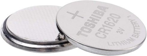 CR1620 3V Lithium Coin Cell Battery, Toshiba, Pack of 5