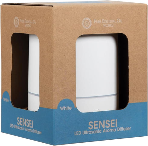 Pure Essential Oil Works 150ml 7 Sensei LED Ultrasonic Aroma Diffuser, Essential Oil Diffuser with Cool Mist, Color