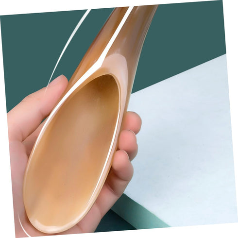 Natural Buffalo Horn Gua Sha Scraper Tool for Scalp Massage Smooth Tissue Massager for Myofascial Release for Neck