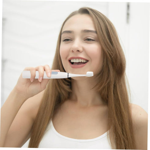 Healifty Electric Toothbrush for Adults Soft Bristle Battery Powered Oral Care Tool with Intelligent Vibration