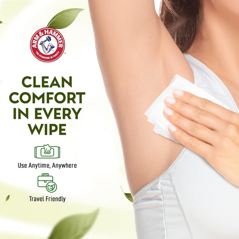 Hammer 3 Pack 90 Arm and Face and Body Wipes for Adults - Deodorant Towelettes Sheets for Women - Shower Wipes