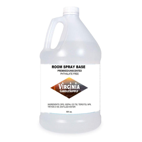 Virginia Candle Supply Unscented Body Mist/Linen Spray/Room Spray Base - 64 oz.