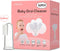 62PCS Baby Tongue Cleaner, Disposable Infant Toothbrush, Gauze Gum Cleaner Stick for 0-36 Month Baby