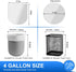 Charmount Small Trash Bags, 4 Gallon Garbage Bags for Bathroom, Kitchen, Bedroom, Unscented, 80 Count
