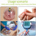 Painless Lancing Device Blood Lancet Pen - Sterile Gold Plated Third Generation with +50pcs 23G Needles