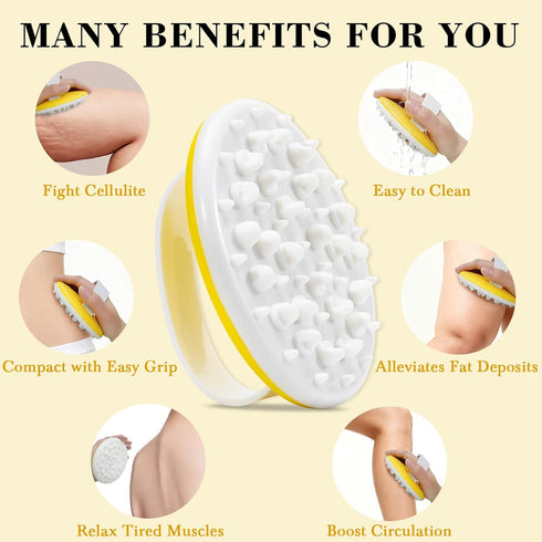 Pjordo Anti Cellulite Massage Oil with Massager, Collagen and Stem Cell Skin Tightening Oil Natural Cellulite Remover