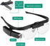 Magnifying Glass with LED Light - USB Rechargeable Head Magnifier Glasses for Crafts, 3 Replacement Lenses