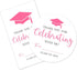 Graduation Stickers Set - Pink 2025 Graduation Season - 40 Self Adhesive