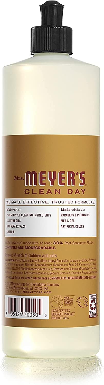 Mrs. Meyer's Liquid Dish Soap, Apple Cider, 16 OZ (Pack of 1)