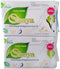 SHUYA Natural Cotton Panty Liners for Women - Without Wings, Chlorine Free Herbal Scented, 60 Count, Pack of 2