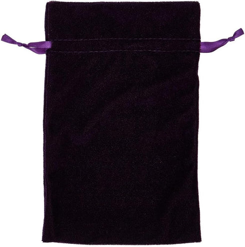Paper Mart Velvet Drawstring Pouch - 6 Inch Velvet Bag with Drawstrings for Jewelry and Gift Storage