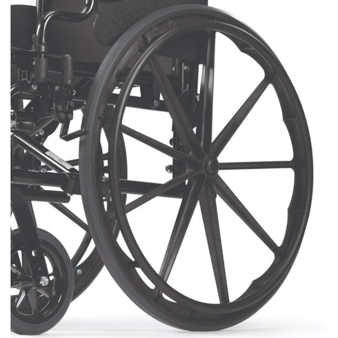 Wheelchair Tire, Low Profile Urethane Foam, Pyramid Shape, Grey, 24" x 1"