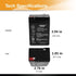 Casil 6V 5Ah Battery AGM SLA Rechargeable Battery Replaces 6V 4.5Ah for Ride on Toys, Emergency Lights