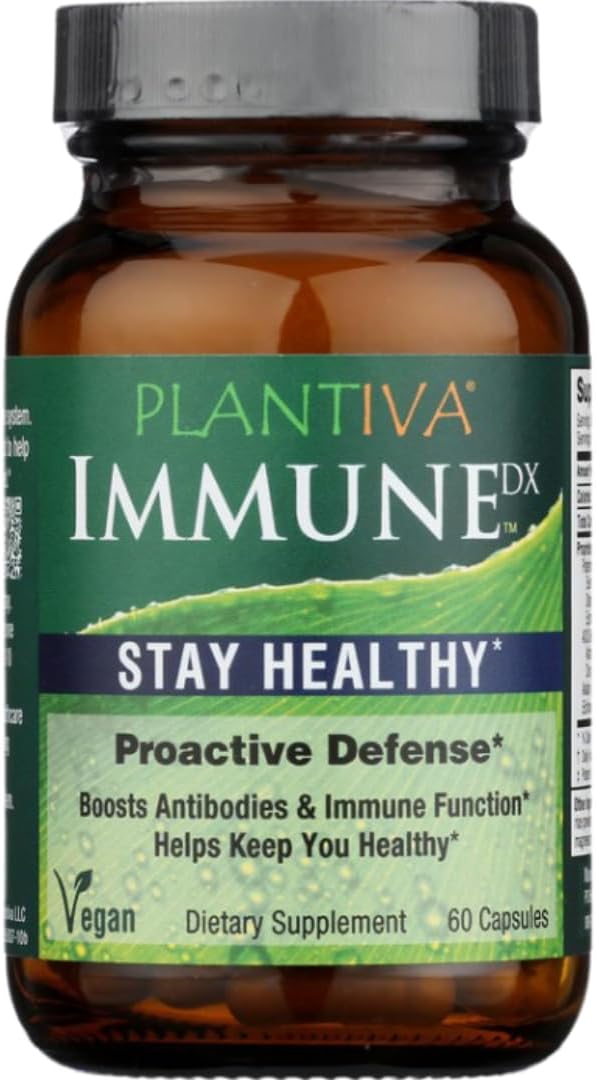 ImmuneDx Healthy Immune Boost Daily Herbal Supplement, 60 Capsules, Natural Resistance with Echinacea & Ginseng