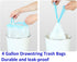 100pcs Small Tear-Free Drawstring Trash Bags, 1.1 Mil Thick, 4 Gallon Unscented Garbage Bags for Bathroom