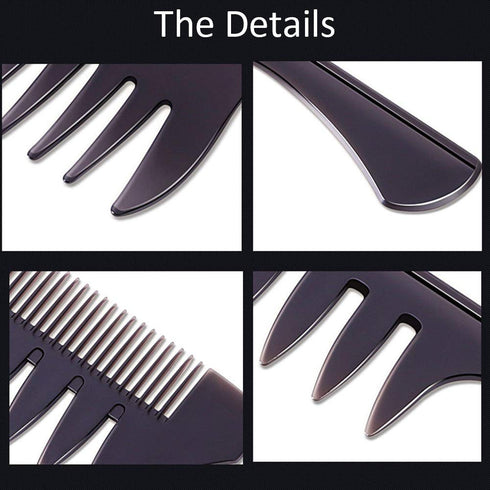 Styling Hair Comb Set, 5 Pack Professional Retro Hairdressing Combs for Salon Barber Hairstylist Accessory