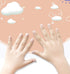 MISUD French Fake Nails 24pcs Classic Natural Pre-Glued Short Square Shape with Shiny Edge