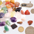 Hilitchi 1lb Bulk Large Natural Tumbled Polished Brazilian Stones - Gemstone Healing Crystals Quartz for Wicca, Reiki