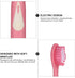 Sonic Electric Toothbrush for Adults Portable Rechargeable Teeth Cleaning Brush Pink High-Frequency Vibration Suitable