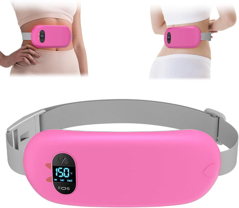 Portable Heating Pad for Cramps, Cordless Electric Fast Heating Pad for Back Pain Relief, 6 Heat & Massage Modes