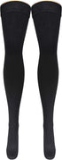 Truform Compression Socks, Men's Dress Socks, Thigh High Over Knee Length, 20-30 mmHg, Black, Small