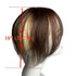 Natural Human Hair Bangs, Side Fringe Clip-in Extensions, Invisible Hairpieces for Women, Dark Brown