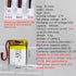 DC 3.7V 300mAh 602025 Rechargeable Lithium Polymer Battery, Suitable for DIY 3.7-5V Electronic Products with Built-in 2-Wire Battery Replacement and LED Lights