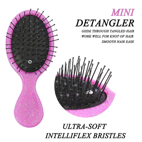 Toddler Detangler Hair Brush - Travel Detangling Brushes 3Pcs for Baby Kids, Best Gift for Curly Wet Dry Tangle
