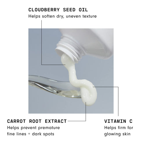 Versed Weekend Glow Daily Brightening Moisturizer 2oz - Vegan Lightweight Vitamin C Moisturizer for Discoloration