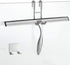 Simtive 14-Inch Shower Squeegee Set, Includes Hook and Adhesive Hook for Shower Doors, Mirror, Window, Silver