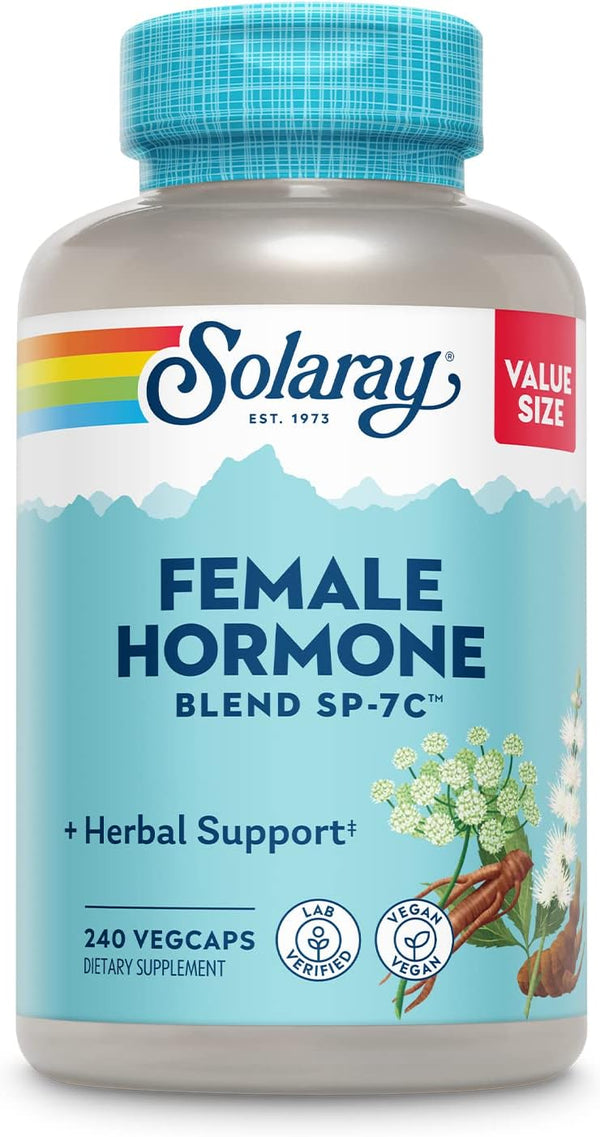 SOLARAY Female Hormone Blend SP-7C, Herbal Support Hormonal Balance for Women with