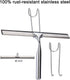 All Purpose Stainless Steel Squeegee for Glass Shower Doors, Car Windows, Home Mirrors, Bathroom Cleaner Wiper