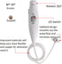 Replacement Parts for Waterflosser Wand Handle Head, Aquarius WP-660 WP-662 WP-670 WP-672, Oral Irrigator (WP660 White)