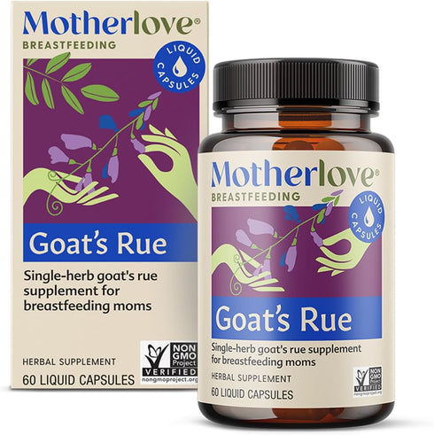 Motherlove Goat’s Rue, 60 Liquid Caps - Lactation Supplement for Breast Tissue Development & Milk Supply, Non-GMO,