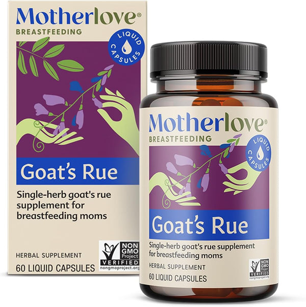 Motherlove Goat’s Rue, 60 Liquid Caps - Lactation Supplement for Breast Tissue Development & Milk Supply, Non-GMO,