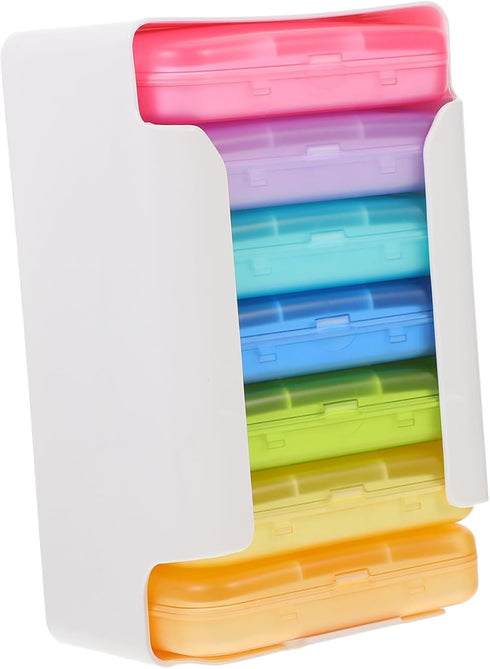 NOLITOY Weekly Pill Organizer Travel Pill Case Portable Medicine Case Organizer Cute