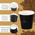 100 Pack 3 oz Black Paper Cups for Bathroom, Espresso, Mouthwash, Snacks, Family, Party, Picnic