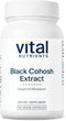 Vital Nutrients Black Cohosh Extract 250mg, Vegan Supplement for Women’s Menopause, 60 Capsules