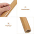 Massage Stick Roller Massager for Neck Shoulder Back and Face with Black Storage Bag Natural Wooden Muscle Relief Tool