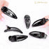 RC ROCHE ORNAMENT 6 Pcs Alligator Hair Clip Barrette - Womens Classic Side Slide Jaw, Small Black