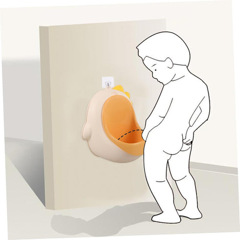 Potty Training Urinal for Boys Cartoon Dinosaur Wall-Mounted Design Safe and Encourages Toilet Use for Toddlers Fun